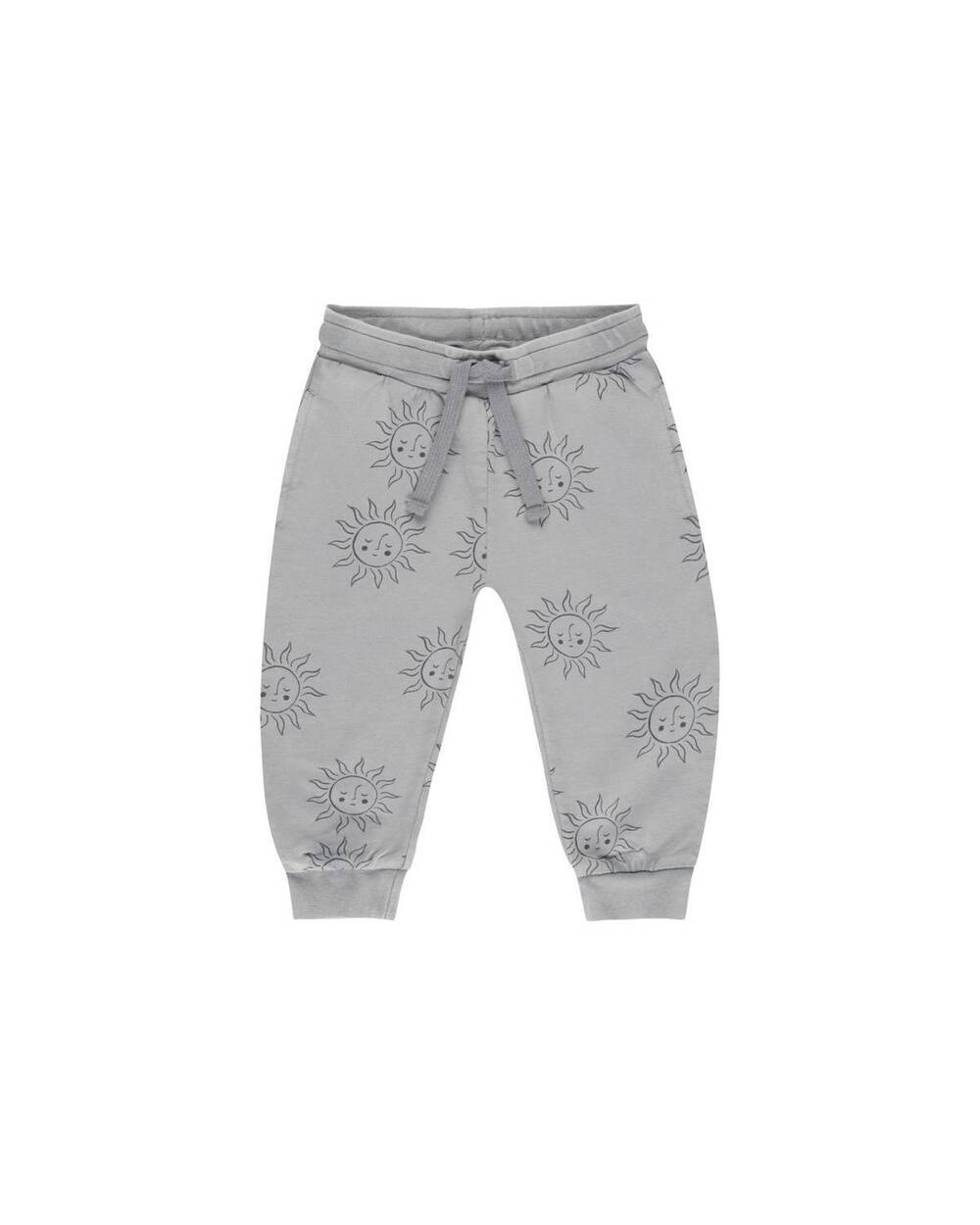 NEW RYLEE + CRU kids suns jogger sweatpant in dusty blue